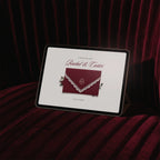 Burgundy Lace Save The Date