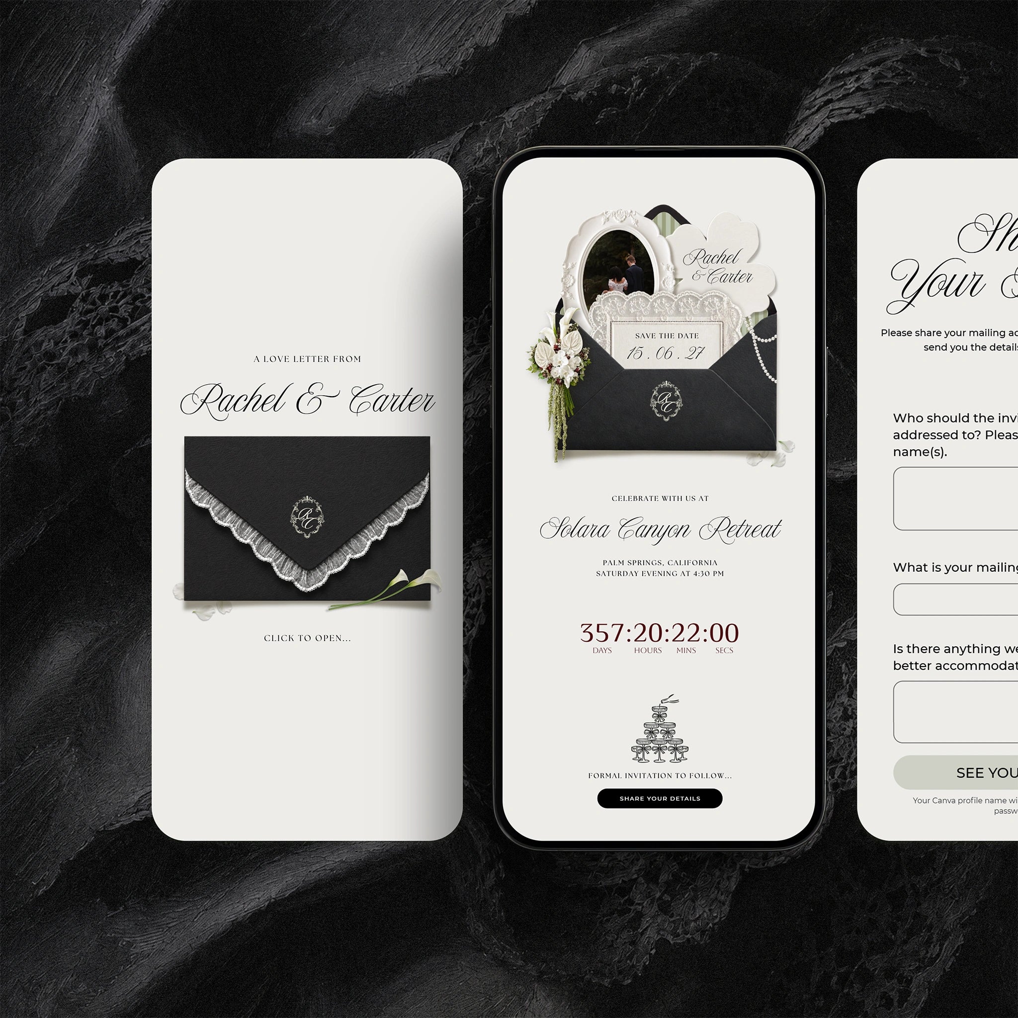 Classic Noir Save The Date