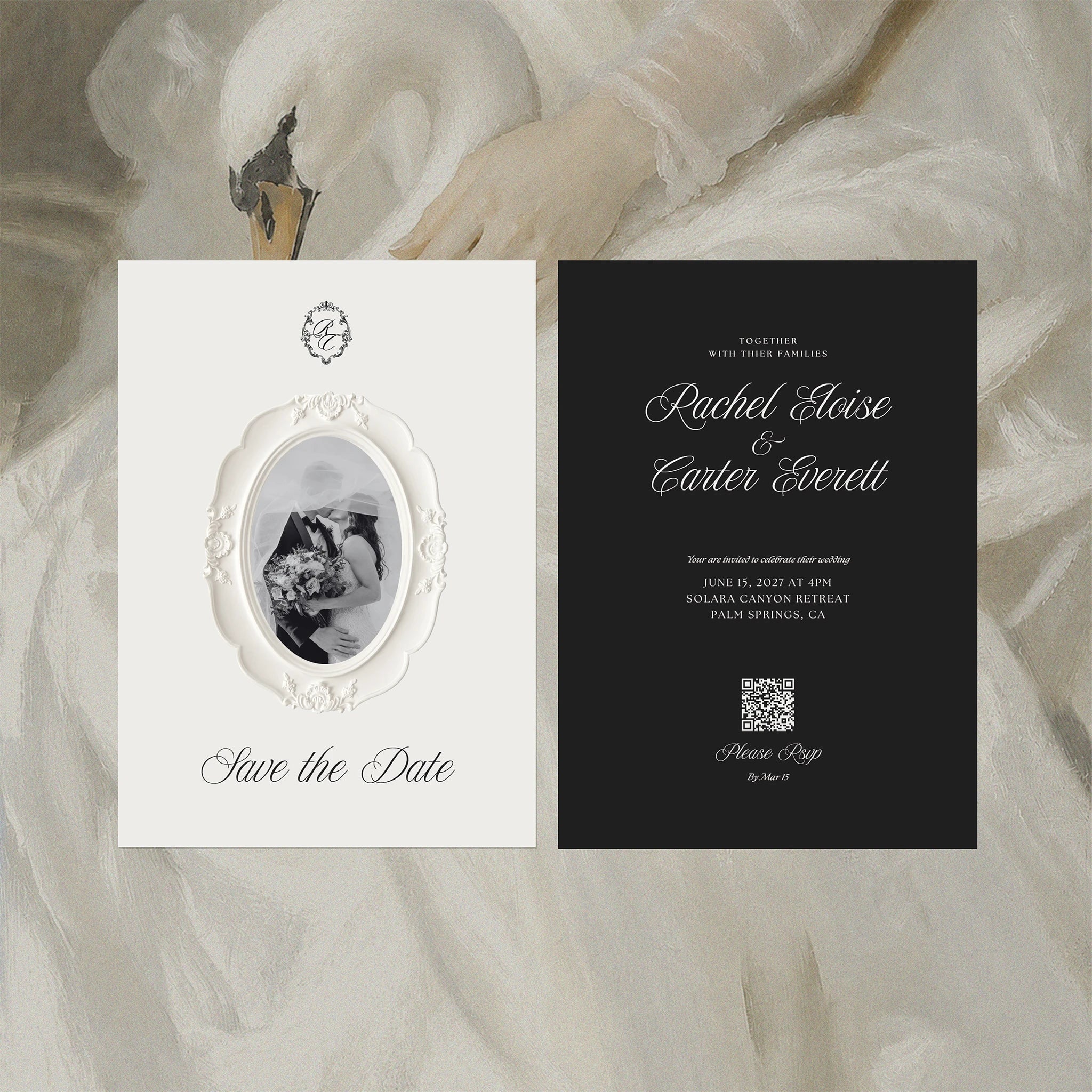 Classic Noir Save The Date