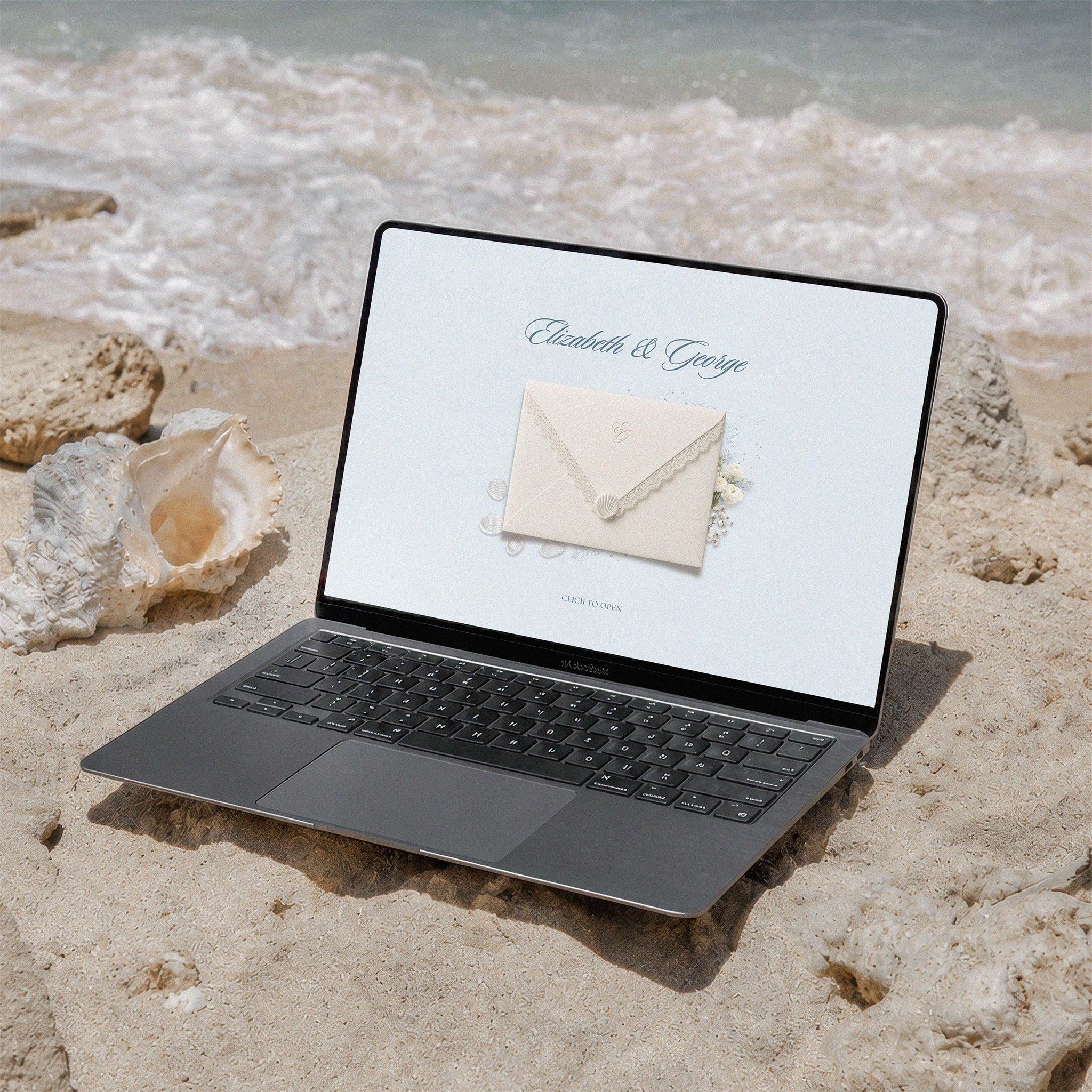 Coastal Beach Wedding Website