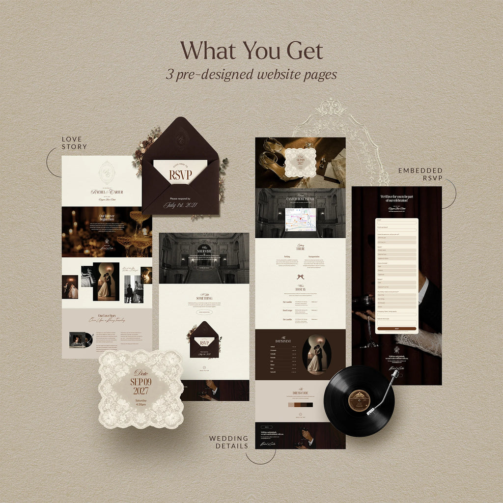Editorial Estate Wedding Website