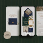 Heirloom Navy Wedding Website