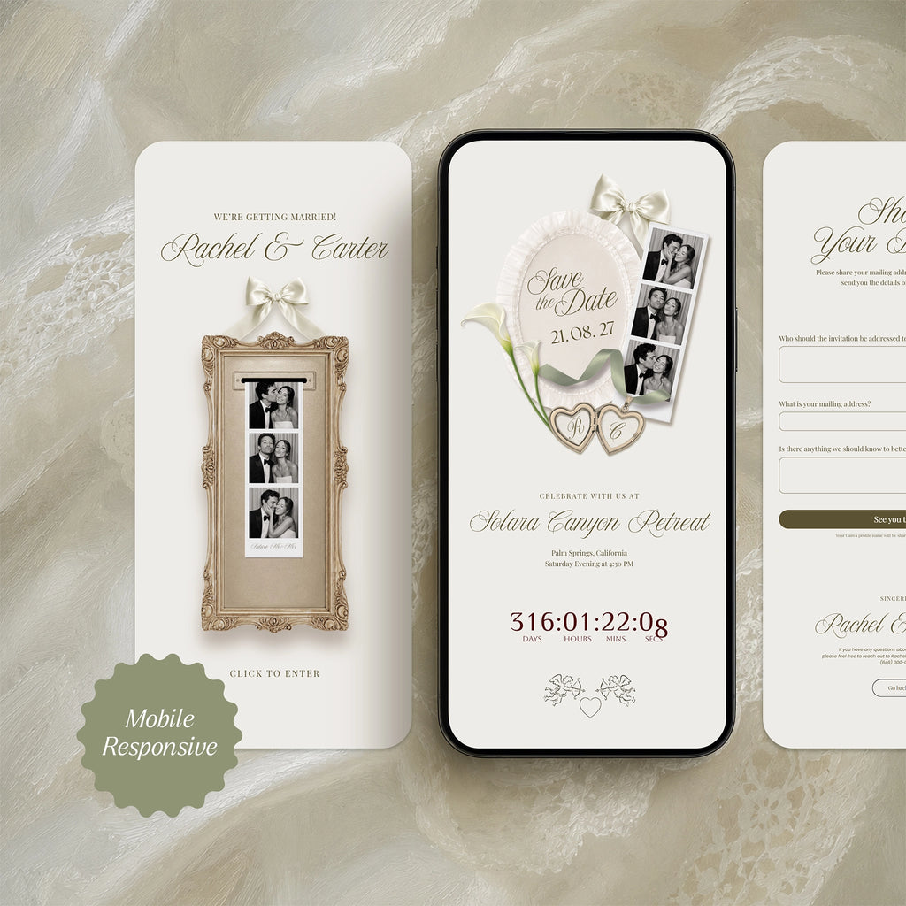Ivory Photobooth Save The Date