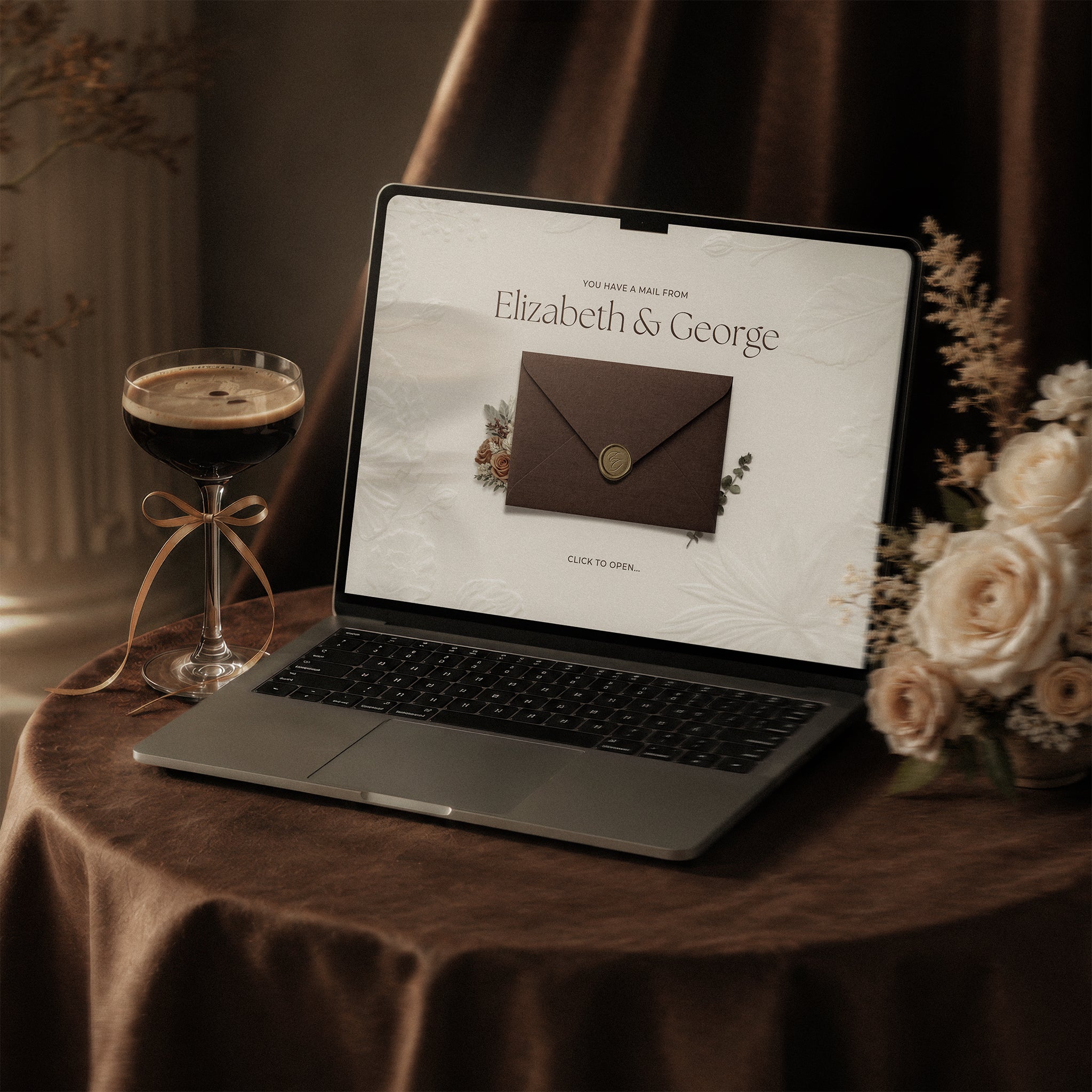 Mocha Mousse Wedding Website