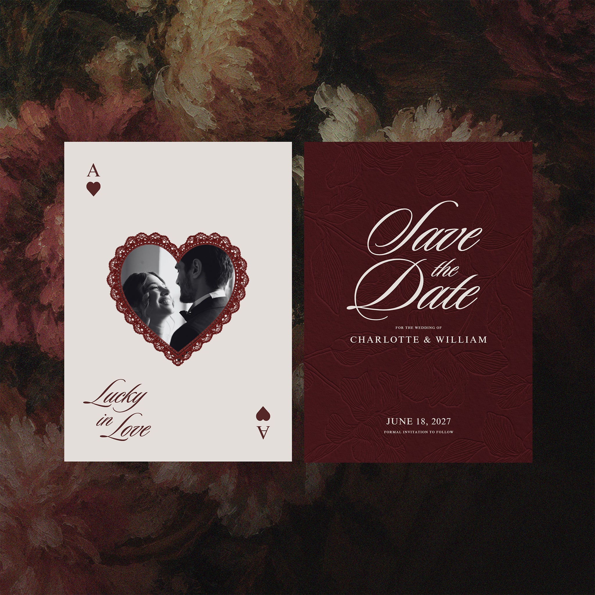 Playing Card Save The Date