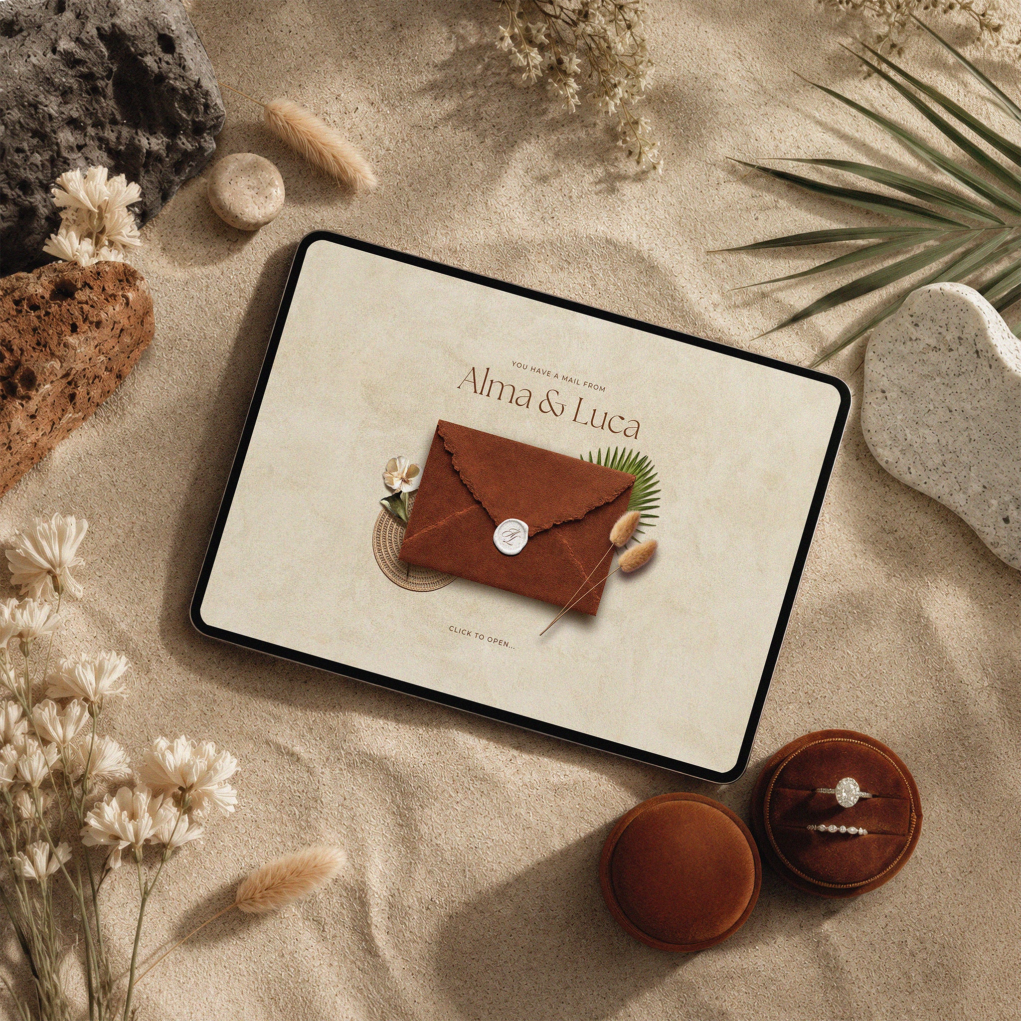 Sunset Terracotta Save The Date