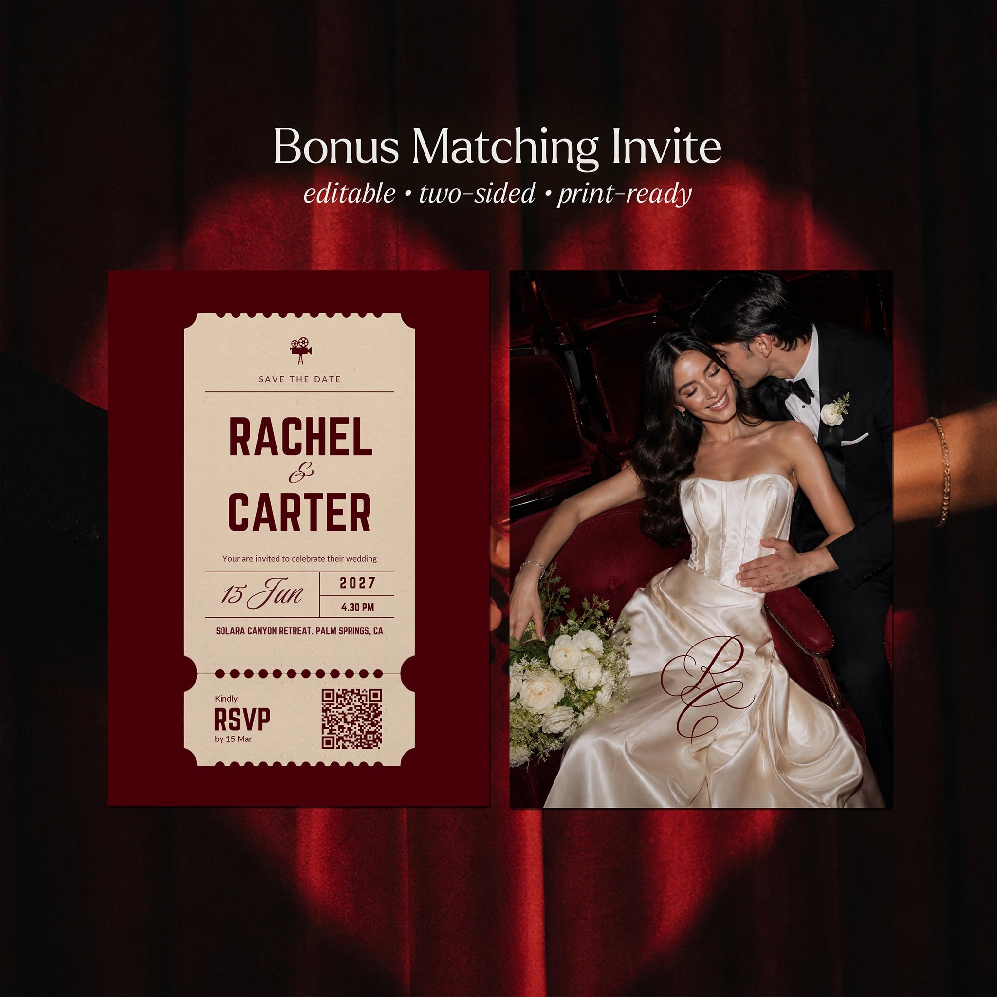 Vintage Cinema Save The Date
