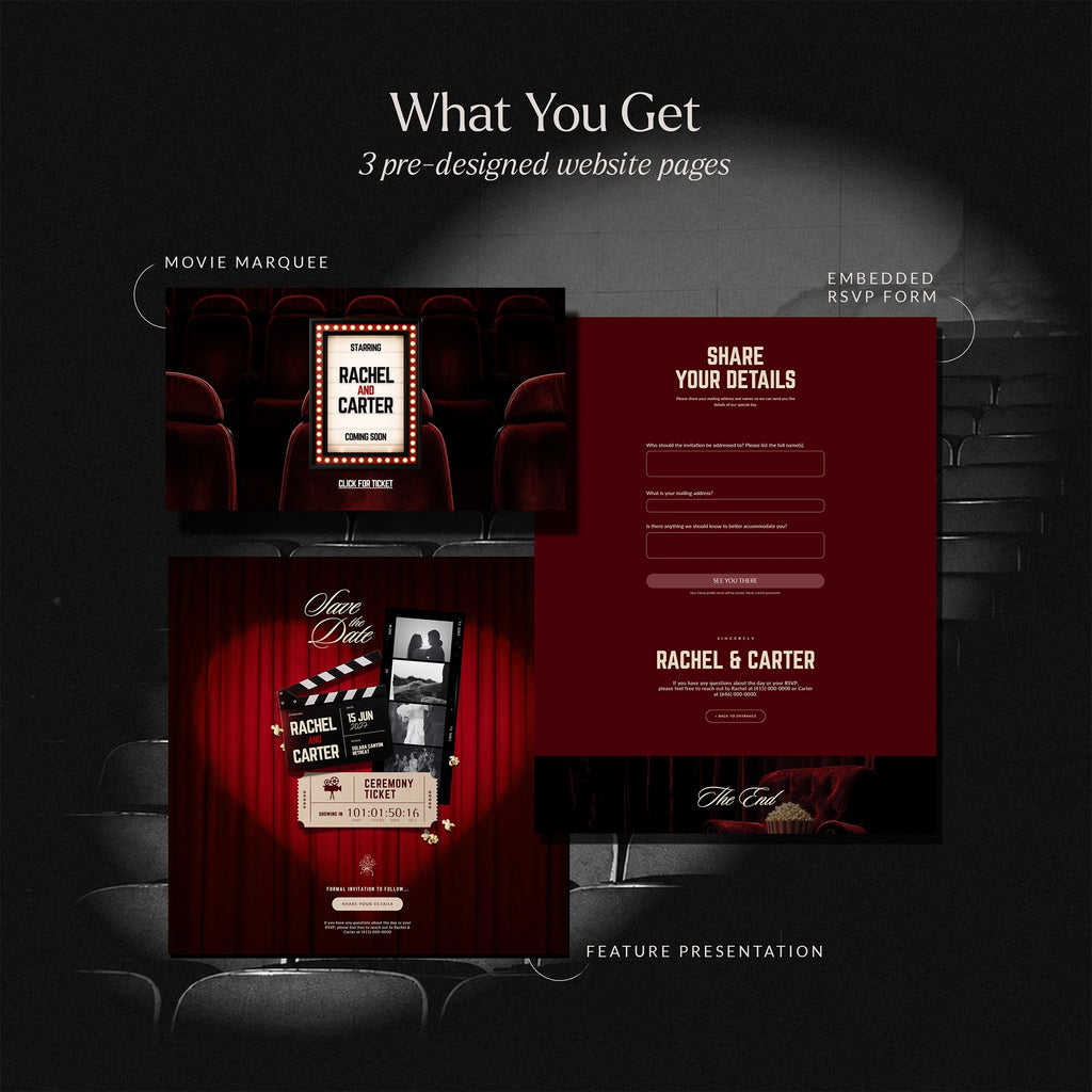 Vintage Cinema Save The Date